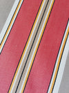 Striped ticking in orange and light gray. Sateen. Unused. Spain c.1950 - Per meter (13 m avail.)