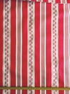 Cheerful striped ticking in red and white. Unused. Spain - c.1950 - Per meter (10 m avail.)
