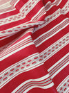 Cheerful striped ticking in red and white. Unused. Spain - c.1950 - Per meter (10 m avail.)