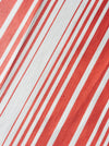 Striped ticking in salmon red and white. Unused. Spain c.1950 - 9.5 meters