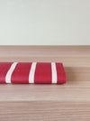 Warm red and white striped ticking. Unused. Spain c.1950 - 4.25 meters