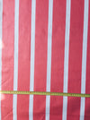 Candy red and white striped ticking. Unused. Spain c.1950 - 2.8 meters