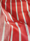 Candy red and white striped ticking. Unused. Spain c.1950 - 2.8 meters