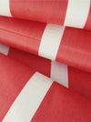 White and red wide stripes ticking. Unused. Spain around 1950 - 1.1 meters