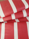 White and red wide stripes ticking. Unused. Spain around 1950 - 1.1 meters