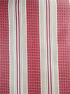 Stripes and checks in strong red and beige. Unused. Spain around 1950 - 4.2 meters