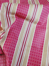 Stripes and checks in magenta pink and beige. Unused. Spain around 1950 - Per meter (23 m avail.)