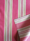 Stripes and checks in magenta pink and beige. Unused. Spain around 1950 - 1 meter