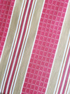 Stripes and checks in magenta pink and beige. Unused. Spain around 1950 - 1 meter