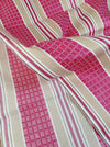 Stripes and checks in magenta pink and beige. Unused. Spain around 1950 - Per meter (23 m avail.)