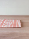 Striped ticking in salmon pink Unused. Spain c.1950 - 1 meter