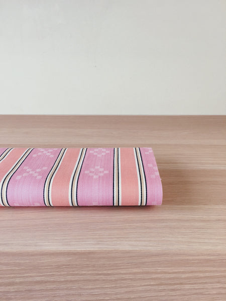 Pink Stripes Antique European Ticking Fabric Unused Yardage RA-ROSA-004 - Ticking Depot