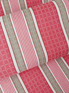 Stripes and checks in cherry pink and beige. Unused. Spain around 1950 - 8.4 meters