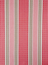Stripes and checks in cherry pink and beige. Unused. Spain around 1950 - 8.4 meters