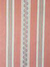 Striped ticking in salmon pink Unused. Spain c.1950 - 6 meters