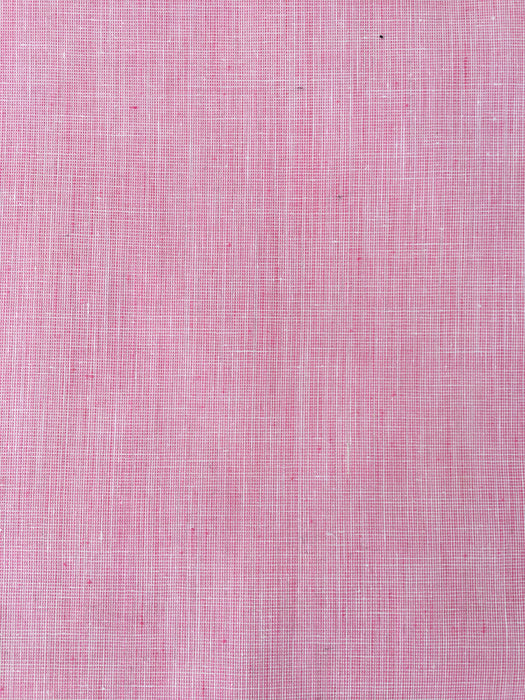 Soft pink solid ticking with texture. Spain c.1900 - Lot of 2 pieces (2.2 meters)