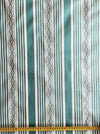 Emerald green striped ticking. Small jacquard pattern. Unused. Spain c.1950 - 1.95 meters