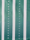 Tuscan green striped ticking. Small jacquard pattern. Unused. Spain c.1950 - 4.5 meters