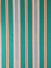 Green and gray stripes vintage ticking. Sateen. Unused. Spain c.1940 - Per meter (34 m avail.)