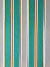 Green and gray stripes vintage ticking. Sateen. Unused. Spain c.1940 - Per meter (34 m avail.)