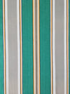 Green and gray stripes vintage ticking. Sateen. Unused. Spain c.1940 - Per meter (34 m avail.)