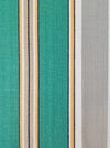 Green and gray stripes vintage ticking. Sateen. Unused. Spain c.1940 - Per meter (34 m avail.)