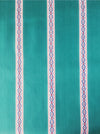 Cheerful ticking in green with a jacquard motif. Unused. Spain c.1950 - Per meter (23 m avail.)