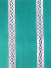 Cheerful ticking in green with a jacquard motif. Unused. Spain c.1950 - 1.25 meters