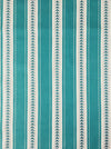 Green and white striped ticking with small leaves. Unused. Spain c.1950 - 4 meters
