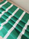 Ticking in green and white with wide stripes. Unused. Spain. c.1950 - 1.8 meters