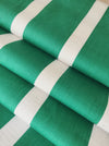 Ticking in green and white with wide stripes. Unused. Spain. c.1950 - 1.8 meters