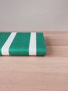 Ticking in green and white with wide stripes. Unused. Spain. c.1950 - Per meter (19 m avail.)