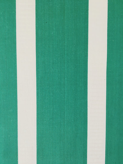 Ticking in green and white with wide stripes. Unused. Spain. c.1950 - 1.8 meters
