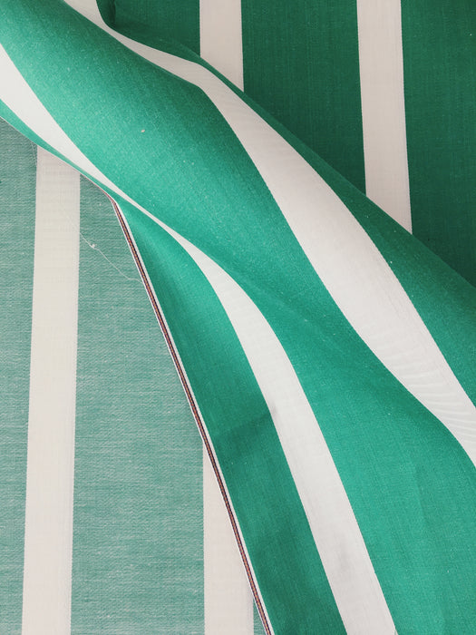 Ticking in green and white with wide stripes. Unused. Spain. c.1950 - 1 meter