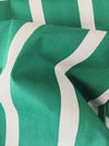 Ticking in green and white with wide stripes. Unused. Spain. c.1950 - 1 meter