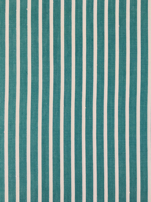 Ticking in green and white with stripes. Unused. Spain. c.1950 - 1.3 meters