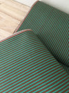 Brown and green striped ticking. Spain c.1900 - 70 cm × Per meter (15 m avail)