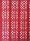 Handwoven checked ticking in red and white. Very rare. Spain. Early 1900s - 92×220 cm