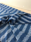 Handwoven ticking in checks indigo blue and white. Very rare. Spain. Early 1900s.