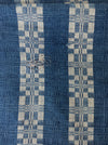 Handwoven ticking in checks indigo blue and white. Very rare. Spain. Early 1900s.