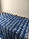 Handwoven ticking in checks indigo blue and white. Very rare. Spain. Early 1900s.