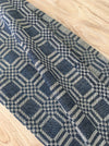 Handwoven ticking in checks blue and white. Very rare. Spain. Early 1900s.