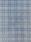 Handwoven checked ticking in light blue and white. A discovery! Spain. Early 1900s - Lot of 4 pieces