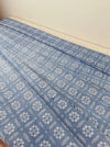 Handwoven checked ticking in light blue and white. A discovery! Spain. Early 1900s - Lot of 4 pieces