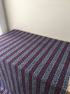 Handwoven ticking in checks blue, white and red. Very rare. Spain. Early 1900s.