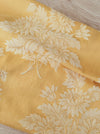 Dijon yellow floral ticking. Spain c.1900