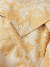 Dijon yellow floral ticking. Spain c.1900