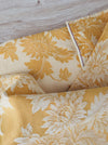 Dijon yellow floral ticking. Spain c.1900