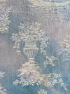Light blue ticking with Versailles motif. Spain c.1930 - Lot of 3 pieces