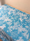 Chinoiserie ticking in blue. Spain c.1950 - Lot of 2 pieces 